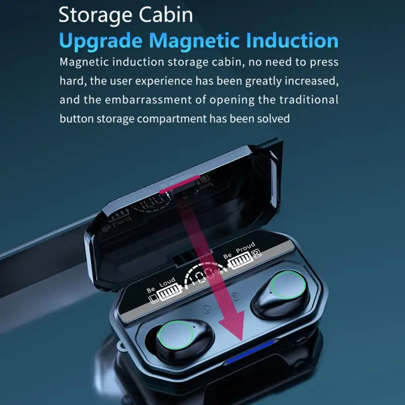 A16 9D Noise Reduction Sports Bluetooth Earphone Bluetooth 5 1 Headphones TWS Wireless In ear Headset For Samsung Xiaomi Huawei