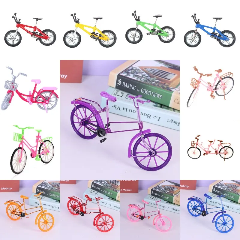1Pc Mini Bicycle Simulation Bike Mountain Bicycle Model Toys for Doll
