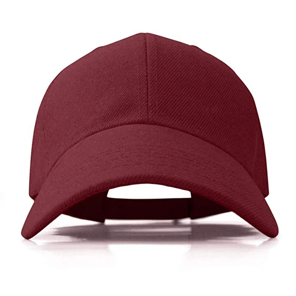 Регулируемые мужские летние бейсболки Простые Изогнутые шляпы от солнца Женские однотонные кепки Casquette уличные модные аксессуары# L10