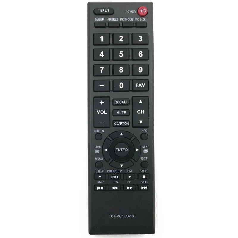 

TV Remote control For Toshiba TV Remote control CT-RC1US-16 For 40L310U 32L110U 49L310U 55L310U 43L310U Fernbedienung