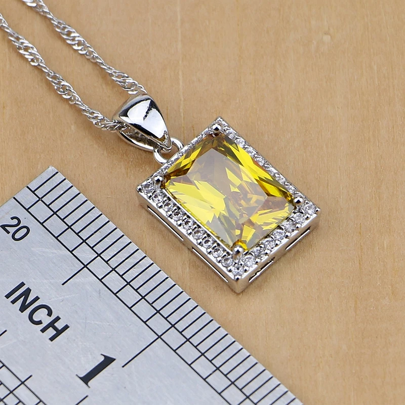 Комплект из колье светильник серёг и кольца серебра 925 пробы|jewelry sets for women|cubic zirconia