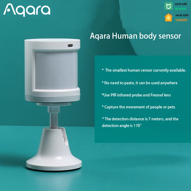 Aqara intelligent capteur de corps humain mouvement ZigBee sécurité système d'alarme à domicile Mini sans fil PIR détecteur de mouvement pour Xiaomi Mijia APP