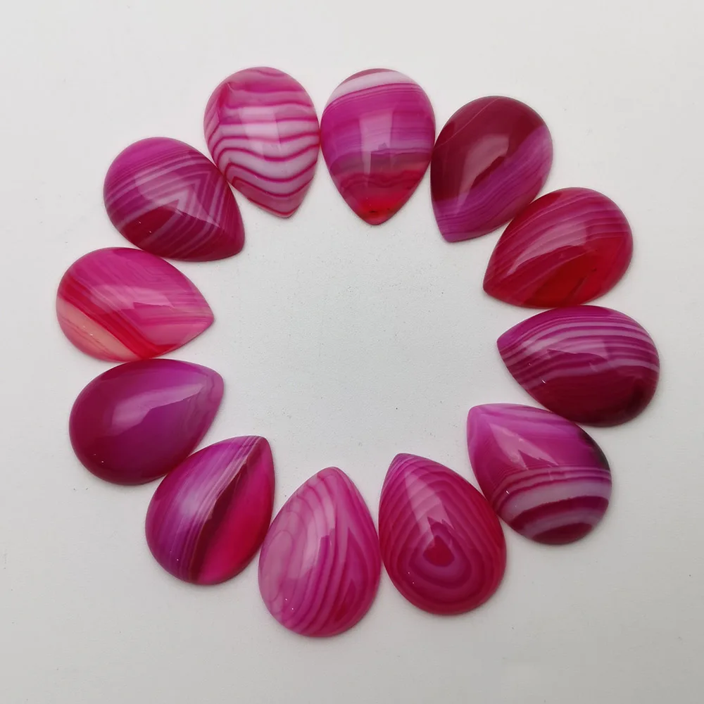 

Rose stripe agates Fashion natural stone beads for jewelry making 25X18MM cab cabochon charms 20Pcs/lot Free shipping wholesale