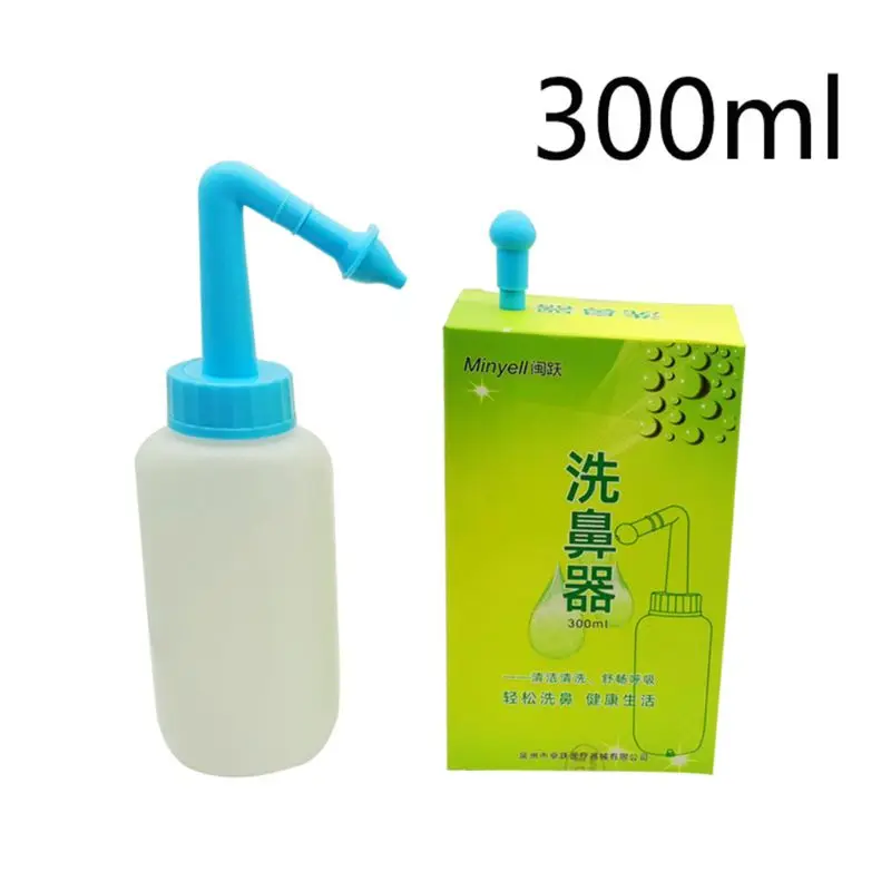 Нети горшок 300 мл/500 мл емкость для мытья носа ирригатор очиститель носа - Цвет: 300ml