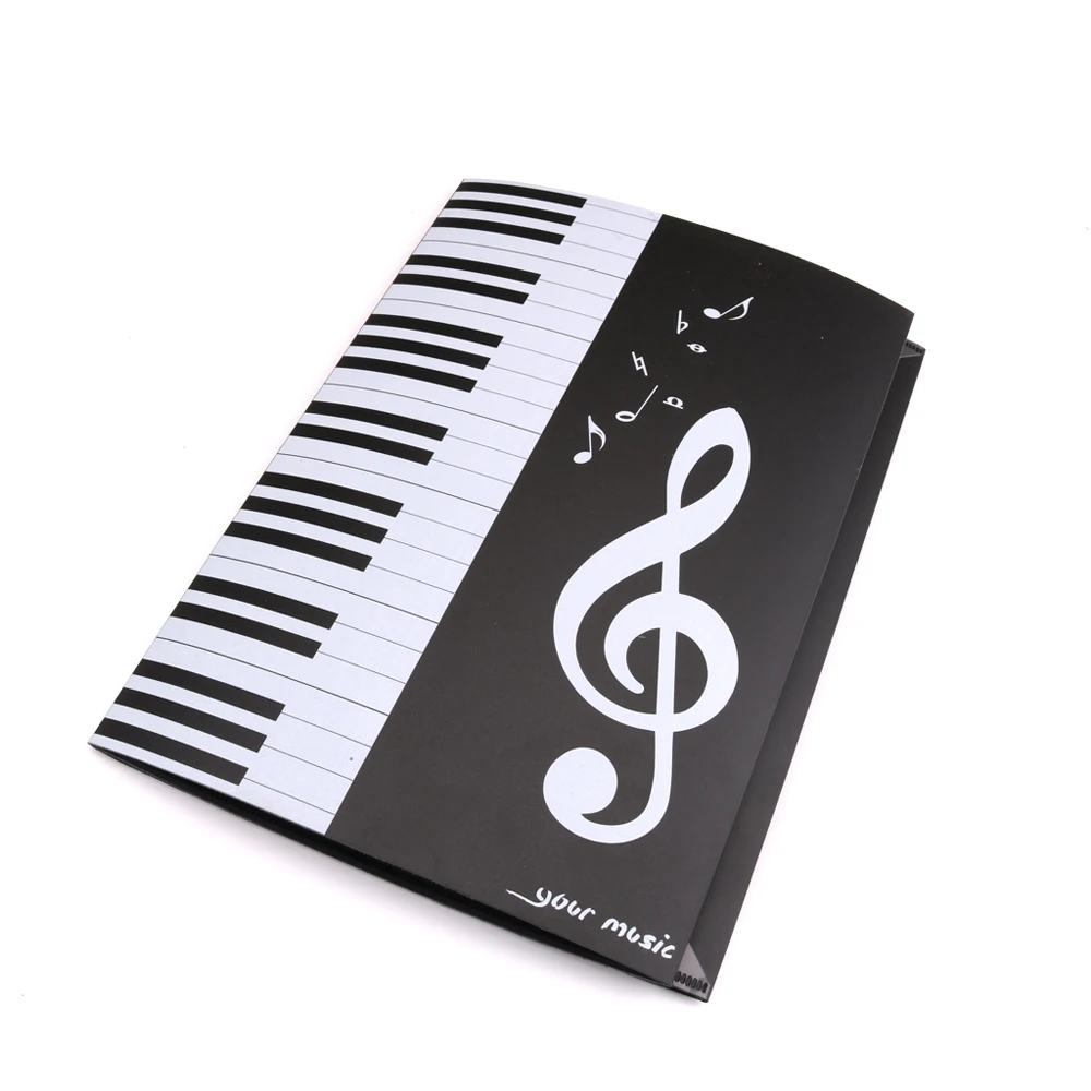 

A4 6 Pages Folding Music Score Folder Document Expanded Piano Score Folder Keyboard instrument Accessories sheet music case