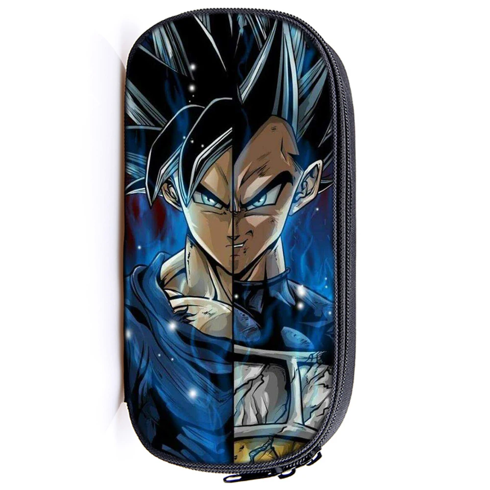 Dragon Ball, косметички, многофункциональный держатель для карандашей, Goku Vegeta, для детей, для мальчиков и девочек, канцелярские сумки для хранения, косметичка