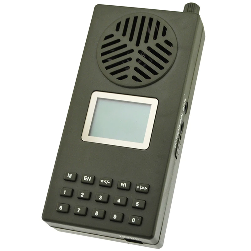 

Hunting Sounds Decoy 12V Hunting Bird Caller Loud Speaker Mp3 Player Goose Duck ArmyGreen Color EU Plug