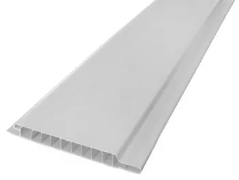 

White plastic lining