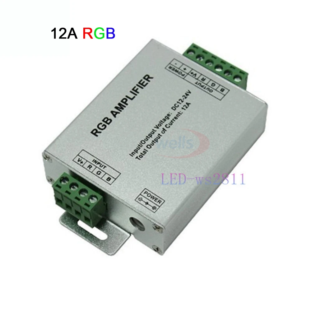 DC12V-24V светодиодный RGBW/Усилитель RGB 12A 24A 30A 3CH 4CH выход RGBW/RGB Светодиодные полосы света ретранслятор мощности консоль контроллер