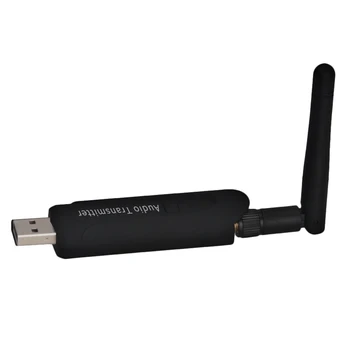 

Wireless Bluetooth Music Transmitter USB 3.5mm TV Wireless Adapter, Car Handsfree Talk Speaker Headset Adapter (Black)