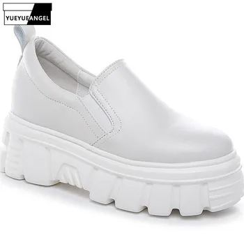 

Spring Autumn New Platform Shoes Women Height Increasing Casual Loafers White Sneakers Plus Size 41 Wedges Zapatos De Mujer