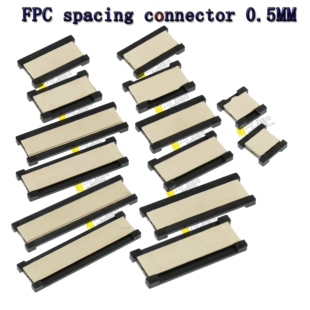2pcs/LOT FPC FFC Flexible Flat Cable Extension Board 0.5mm Pitch AWM 20624 20706 20861 105C 60V VW-1 24 30 40 50 60PIN Connector