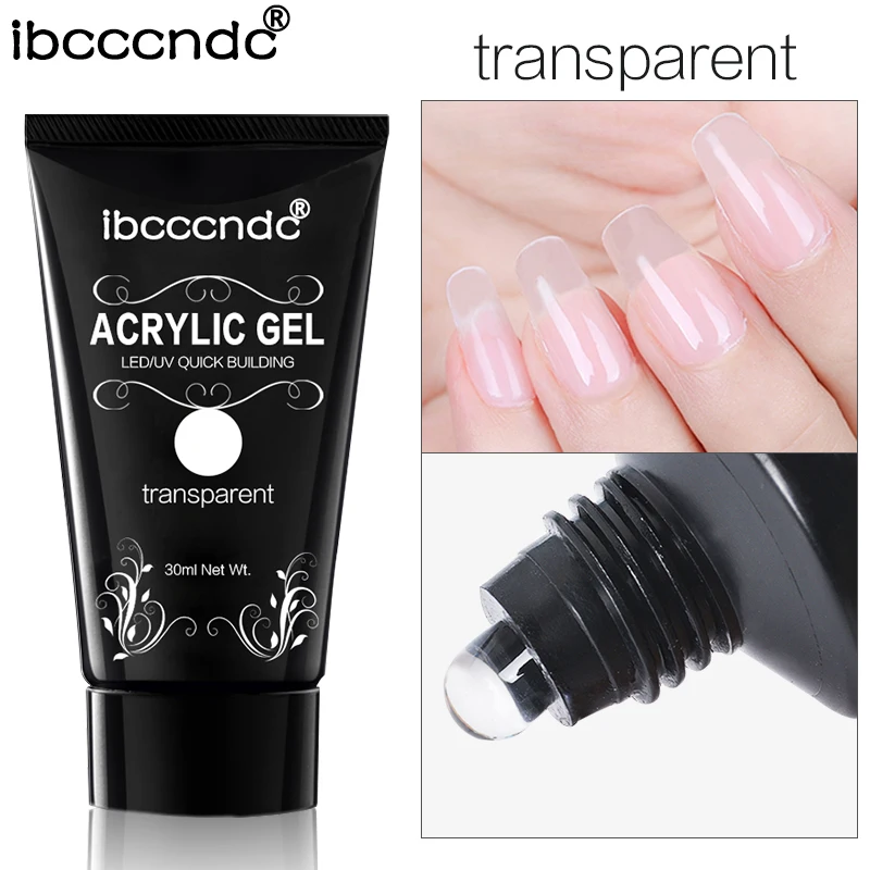 Набор акриловых гелей для наращивания ногтей 30 мл|gel uv|nail gel uvnail uv led |
