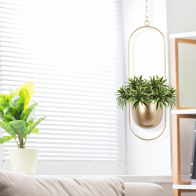 Északi Fém Lógó Edény Növényi Lófalalalap Ló Függő Ültető Kosár Virág Növény Tartó Erkély Kert Otthoni Dekoráció - Image 4