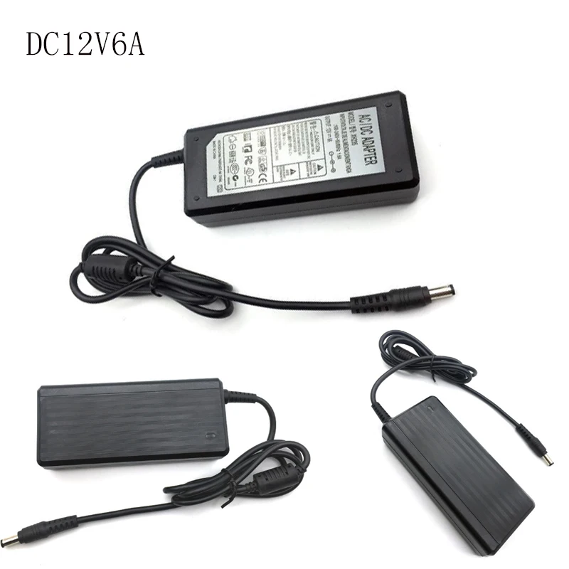 DC12V 3A 5A 6A 8A 10A Мощность адаптер Светодиодный импульсный источник Питание 5,5*2,5 мм Выходной интерфейс AC110V-240V для DC12V конвертер