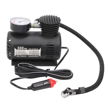 

Newly 12V 300Psi Mini Air Compressor Portable for Camping Travel Car Bicycle Tires TE889