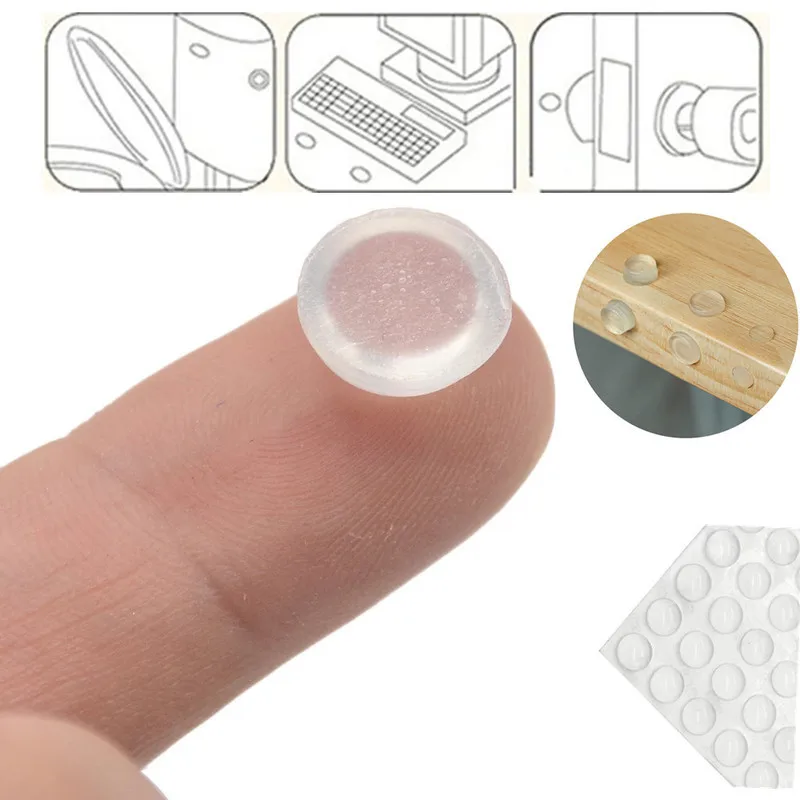 118pcs Multi-function adhesive cushion pad Silicone bumper cabinet Door padding silencer stopped Damper Buffer door protector