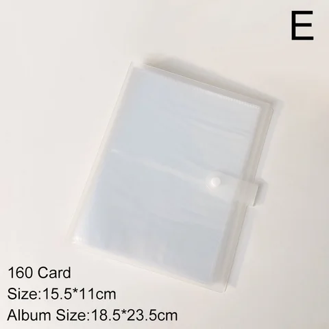 Inches 84/160/240 Pockets Photo Album Photocard Holder Cute Jelly Color Instax Album Sequins Name Card Holder Ins Card Bag
