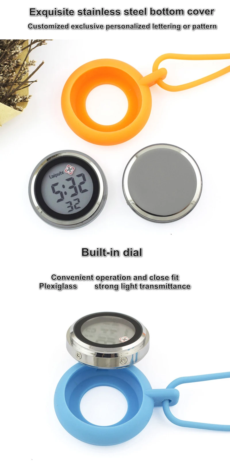 Nurse watch electronic digital medical cute environmentally friendly silicone sling hanging neck fashion pocket watch female Nurse watch electronic digital medical cute environmentally friendly silicone sling hanging neck fashion pocket watch female