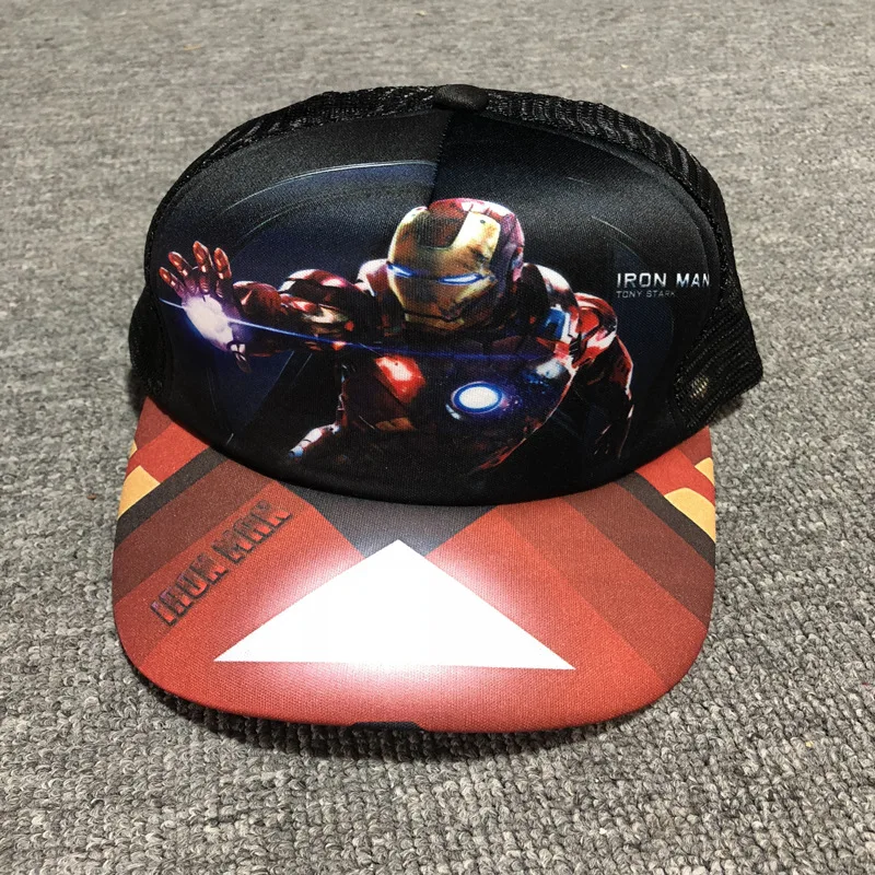 2 Кепка Marvel, Капитан Америка, Железный человек, Человек-паук, Супермен, Тор, супергерой, Пешие прогулки, кепка, пара летних дышащих уток, язык, сетчатая шапка - Цвет: 2