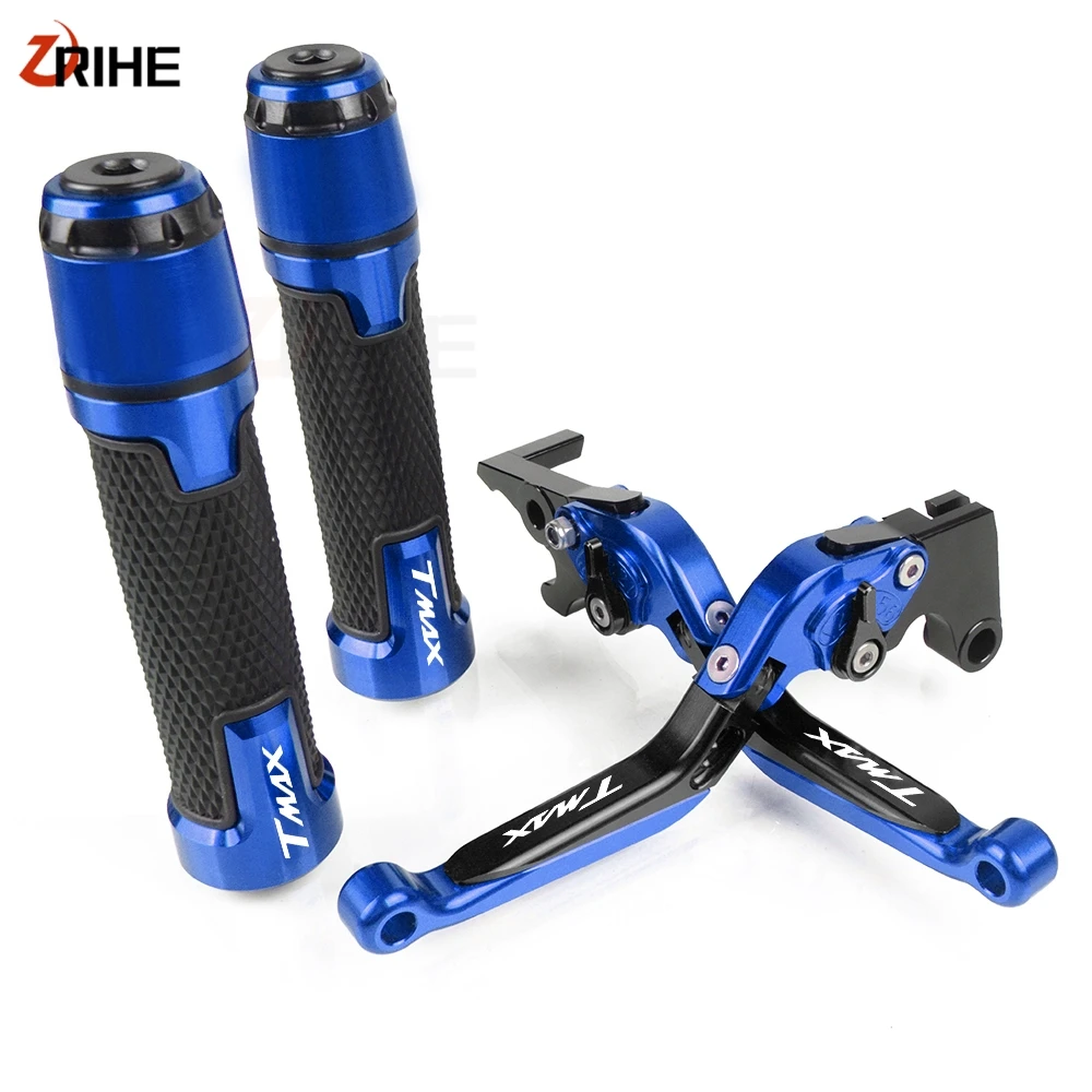 

For YAMAHA TMAX 500/530 2008-2017 CNC Aluminum Motorcycle Accessories Adjustable Foldable Brake Clutch Lever and Handlebar Grips