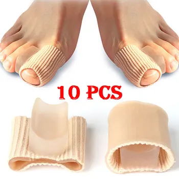 

10pcs Medical Silicone Orthopedic Bunion Corrector Elastic Toe Separators Feet Protect Wholesale