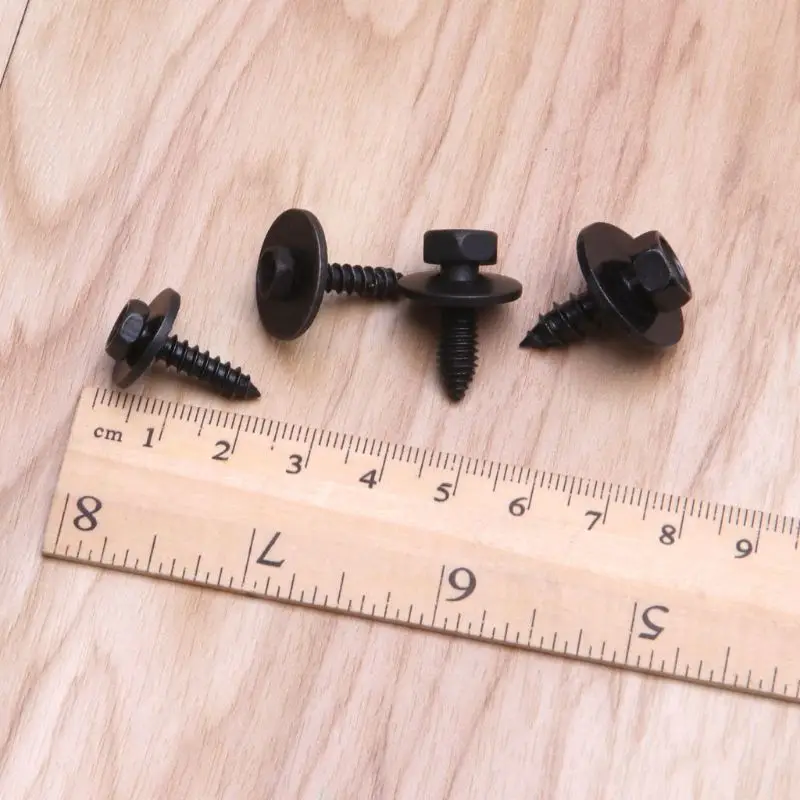 Car Screws 10PCS Universal Hex Screws Self Tapping Tapper Screw for Various Car Vehicle Kit