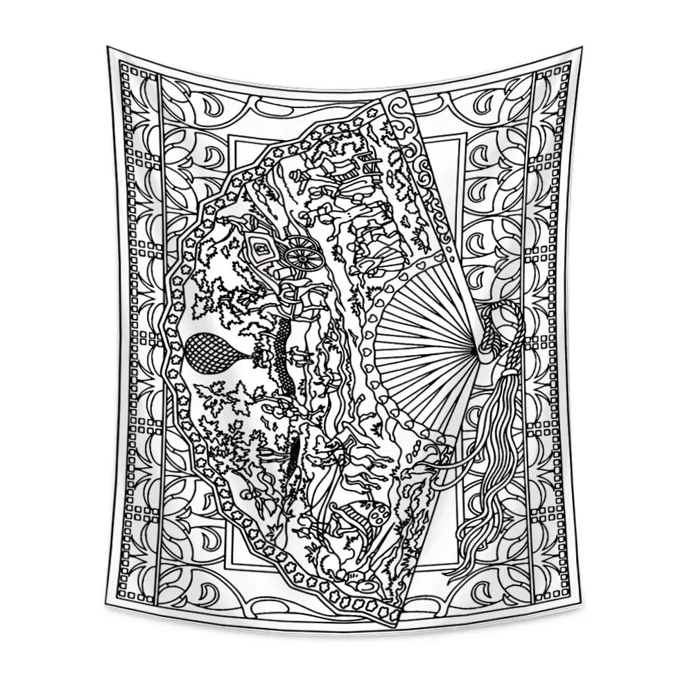 Amazon/AliExpress, подвесная ткань, divination Line, живопись, гобелен, настенные украшения, пляжное полотенце, декоративная ткань