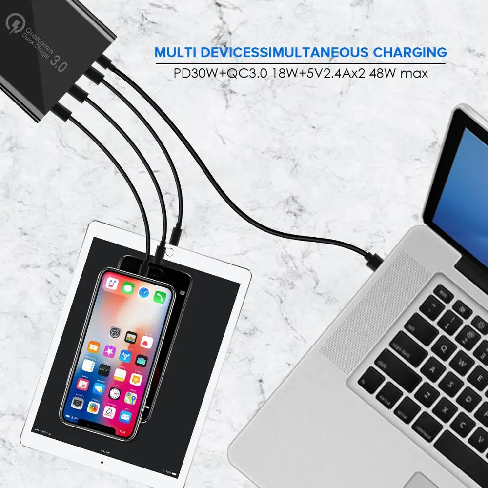 GOOJODOQ PD 48W USB CŸ ,  ƺ  е   Ｚ ȭ HTC, 3.0   