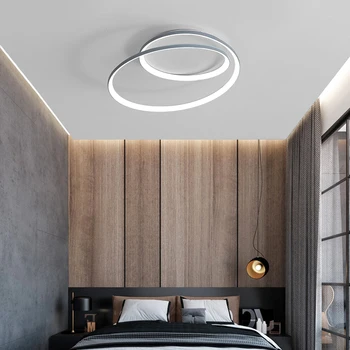 

New Modern Chandeliers LED Lamp For Living Room Bedroom Study Room gray Gold color surface mounted lights Lamp Deco AC85-265V