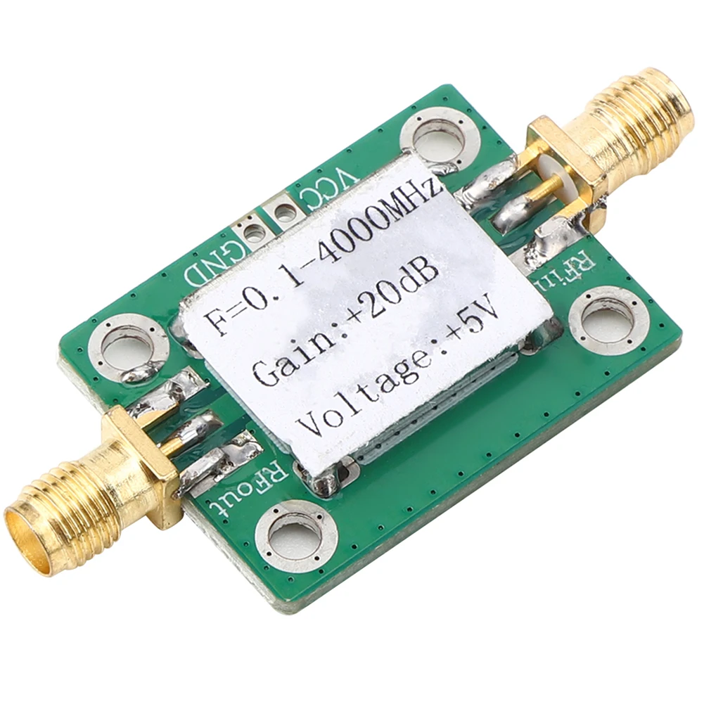 

Frequency Counter 0.1-4000MHz 20dB Broadband Amplifier Low Noise with Microwave RF Module AMP LNA