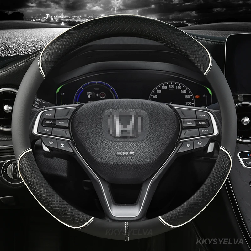 Microfiber Leather Car Steering Wheel Cover For Honda Civic CRV XRV ACCORD ~ 10th steering wheel cover