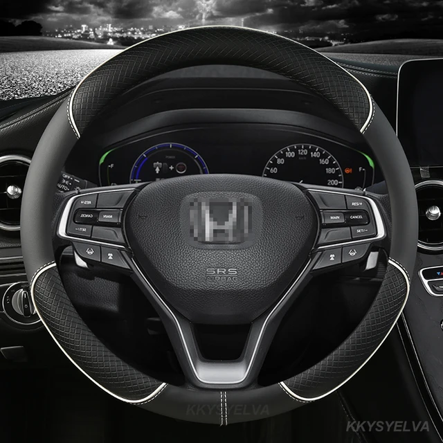 Microfiber Leather Car Steering Wheel Cover For Honda Civic Crv Xrv Accord 2016 ~ 2019 2021 10th High Quality Auto Accessories Steering Covers - AliExpress