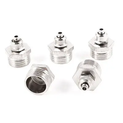 

4mm x 6mm Pneumatic Air Hose Straight Quick Couplers Couplings 5 Pcs