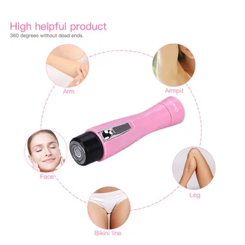 

Electric Rechargeable Epilator Depilator Body Leg Arm Hair Removal Machine + Lady Shaver Makeup Sharp Stainless Steel Knife