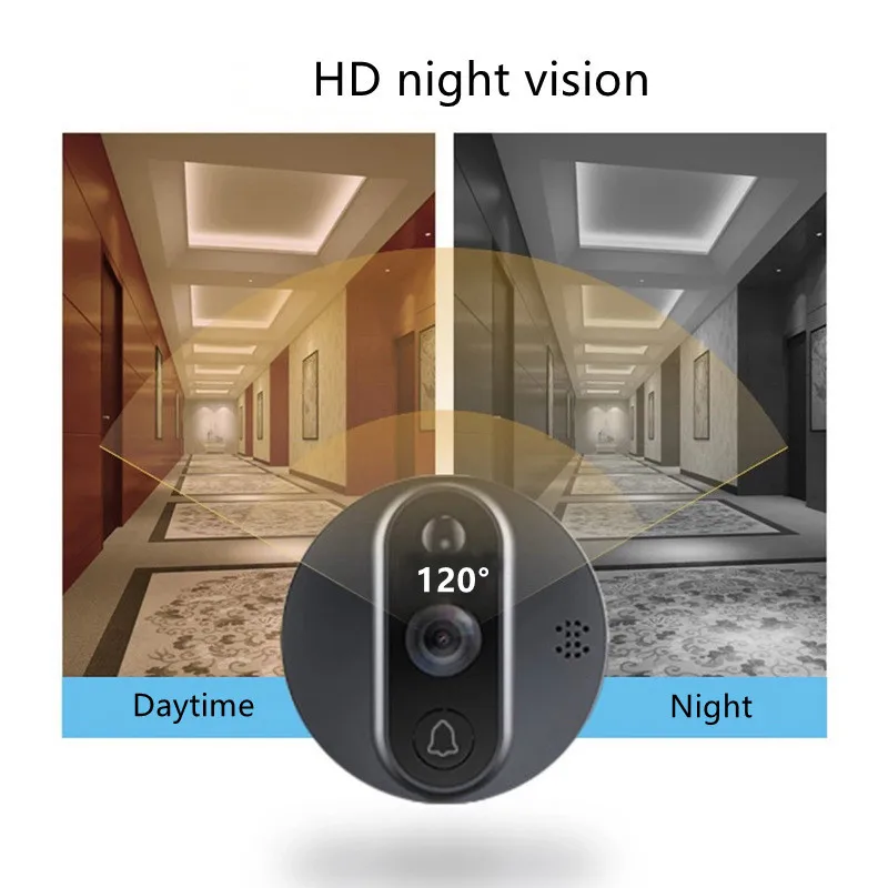 wireless video intercom 4.3 Inch WiFi Video Eye Doorbell Door peephole Camera Digital Viewer HD 1080P Smart Tuya Intercom Apartment Home Door Bell aiphone jo series