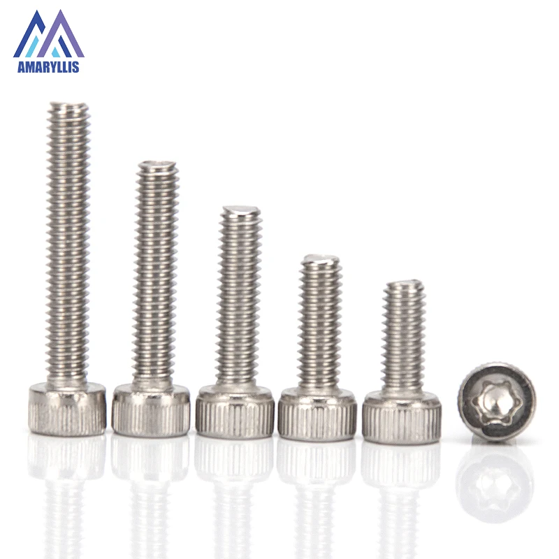 Stainless Steel 304 Socket Head Torx Bolt M3 M4 M5 Screws Bolts Solid