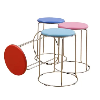 

Solid wood stool fashion dining table creative chair living room small bench low stacked storage