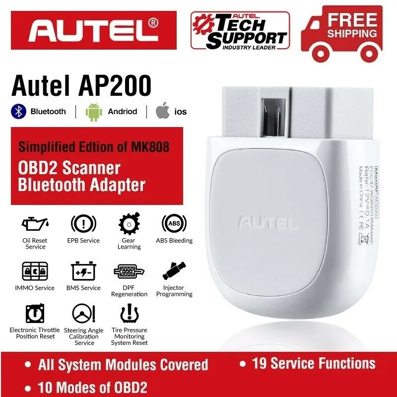 Autel AP200 OBD2 сканер OBD2 Bluetooth адаптер считыватель кодов полная система диагностический инструмент AutoVIN TPMS IMMO сервис PK MK808 MX808
