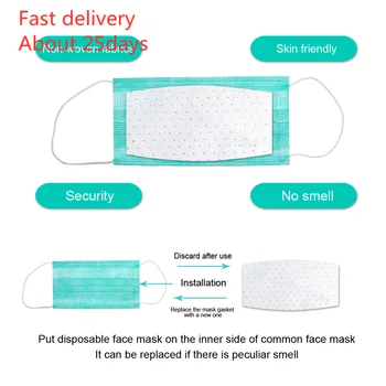 

Mask Gasket Face Mask Filter Activated Carbon Breathing Filters 40/60PC Masks For Germ Protection Reusable Mask