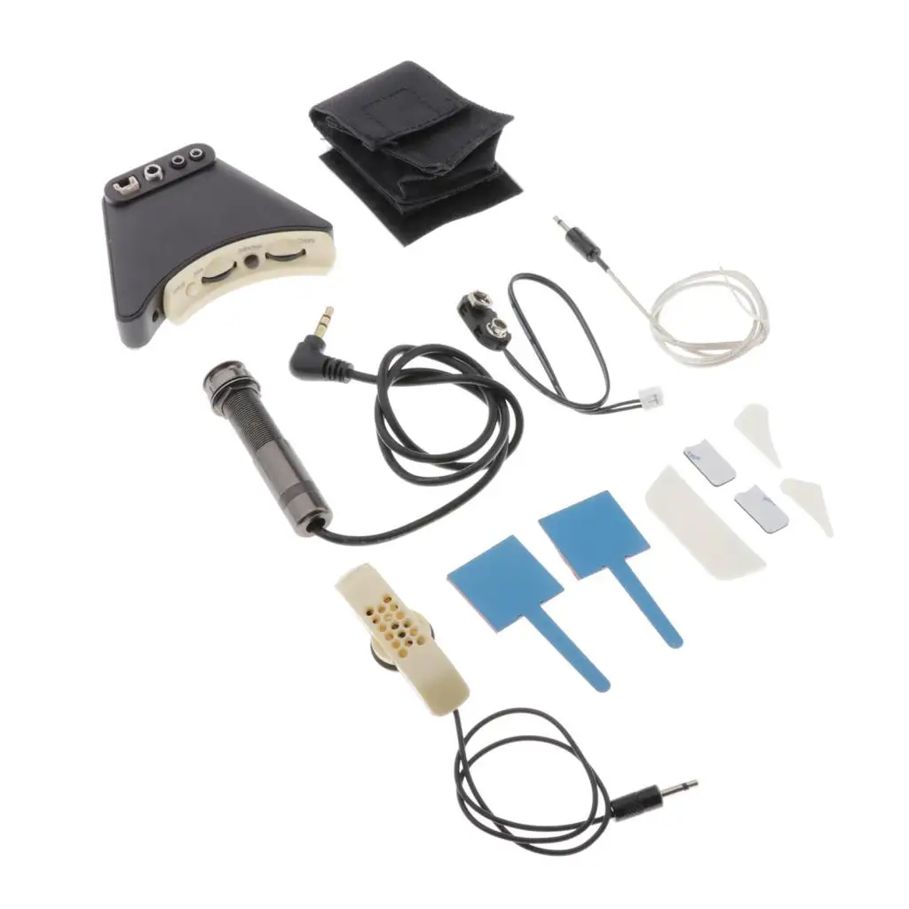 

Guitar Pickup Set Guitar Transducer SoundHole Shell ABS Copper Coil High Quality