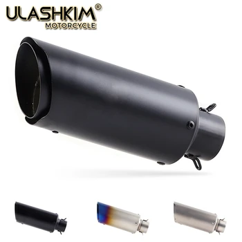 

51mm 61mm Universal motorcycle exhaust escape muffler Z800 Z900 ZX10R S1000RR CBR1000 GSXR1000 Z1000 Ninja1000 GPZ900R 1400GTR