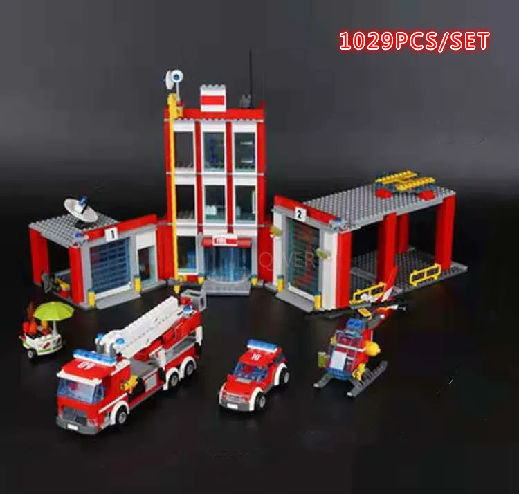 

02052 City Toys Series The Fire Station Set Compatible With 60110 Building Blocks Bricks Educational Toys As Kids Christmas Gift