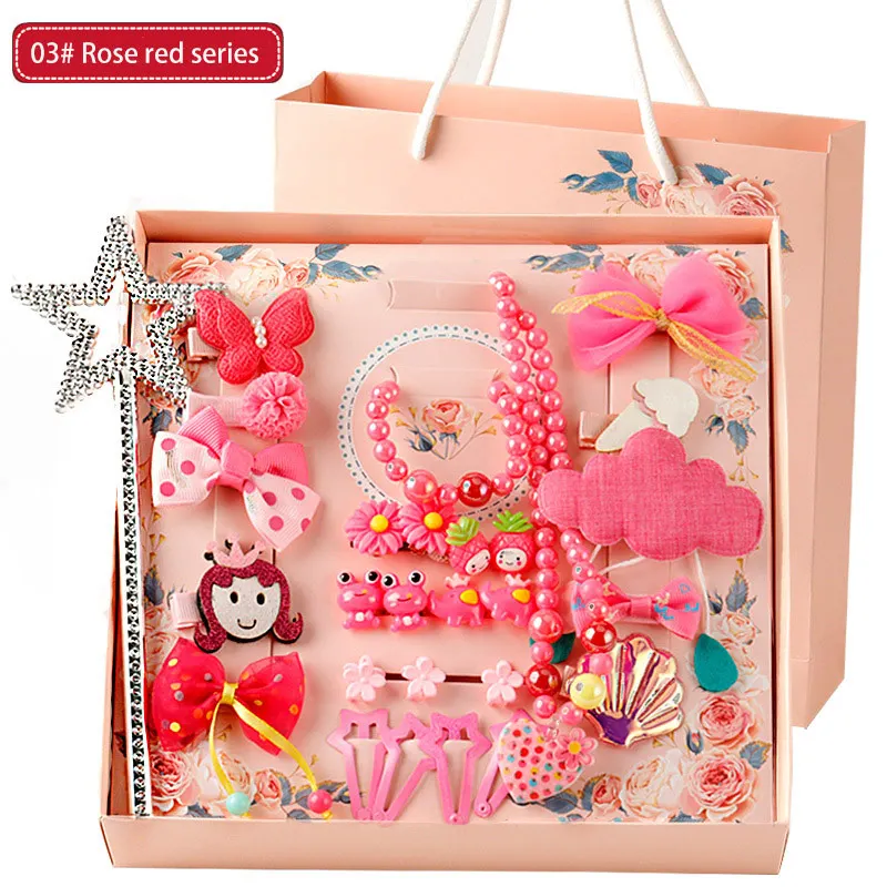 Весь набор hello kitty/аксессуары в виде мишки для девочек, эластичные резинки для волос, заколки для волос, заколки, ожерелье, серьги, детский подарок на день рождения