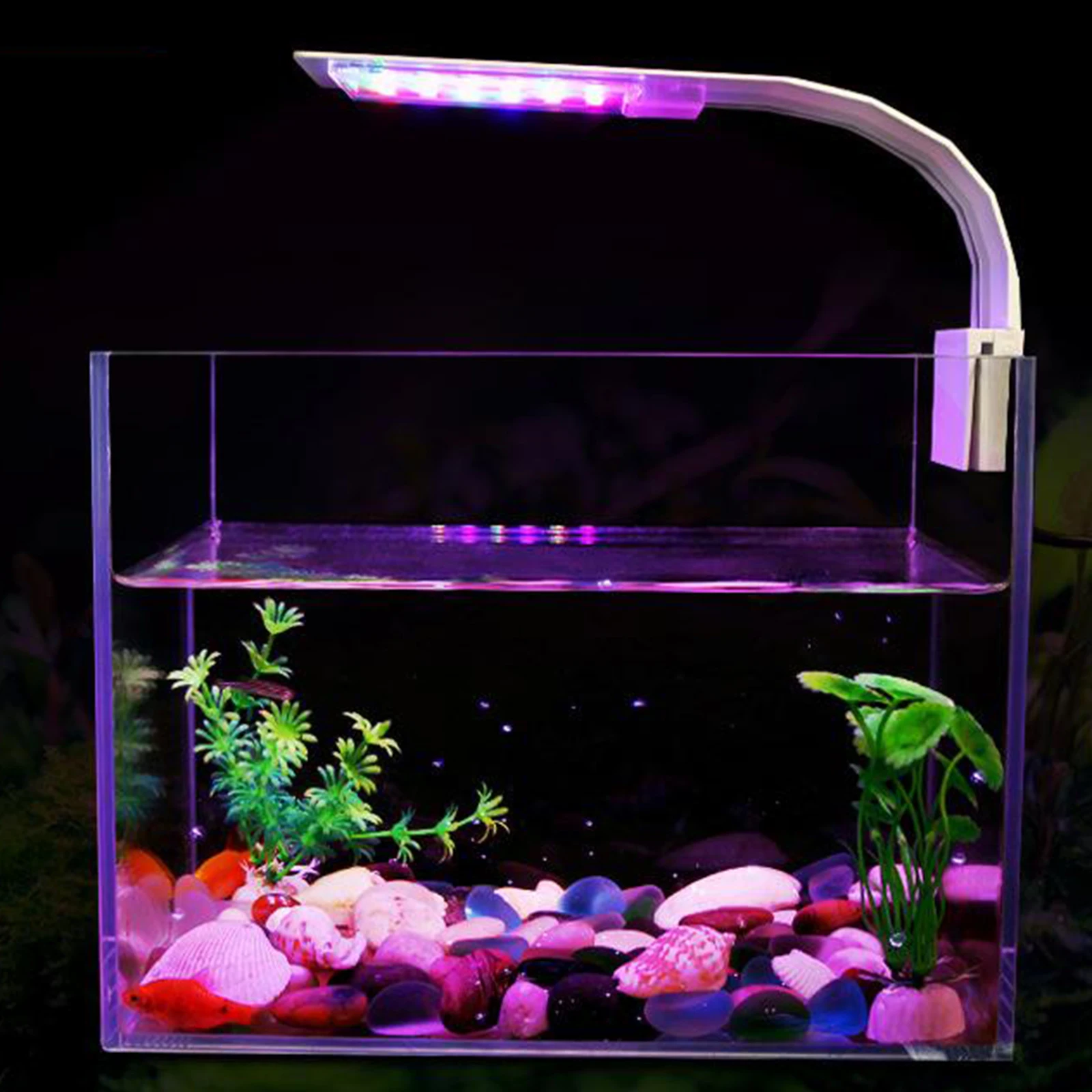 LED Aquarium Light Full Spectrums Fishing Tank Lamp Clip on EU Plug White Black A B led lamp aquarium light aquarium lamp