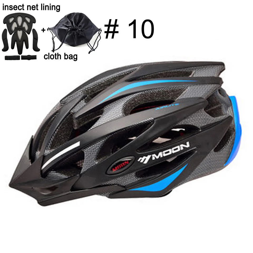 MOON велосипедный шлем In-mold велосипедный шлем ультралегкий цельный дорожный горный велосипедный шлем 52-64 см - Цвет: Upgrade Color 10