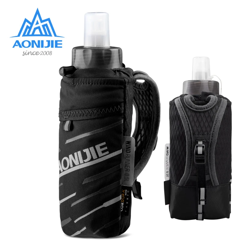 

AONIJIE E961 Handheld Quick Grip Quick Stow Flask Water Bottle Carrier Bag 6.8inch Phone Holder Pouch Hydration Pack For Running