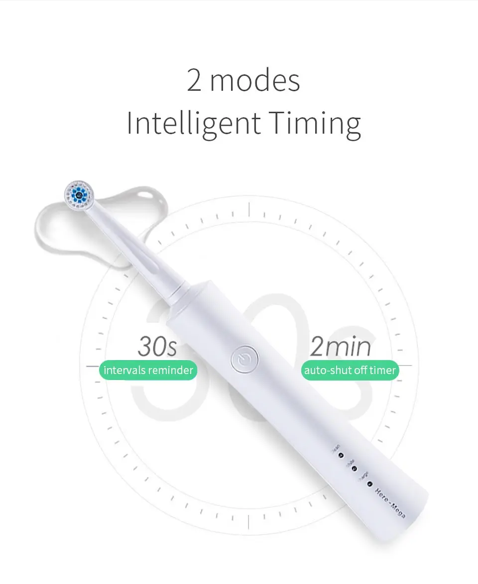 Здесь Мега звуковая электрическая зубная щетка вращающийся таймер Вибрирующая отбеливающая зубная щетка перезаряжаемая USB чистка зубов R02