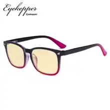 TMCGT1801 Eyekepper, синий светильник, блокирующие очки с желтым тонированным фильтром, квадратные линзы для женщин