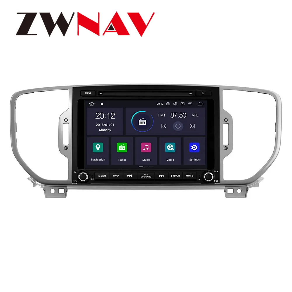 Android 9,1 автомобильный Радио dvd-плеер gps навигация для KIA sportage автомобильный Радио карта и камера мультимедийный плеер